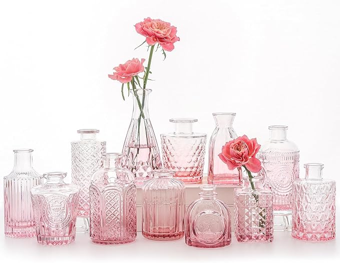 SUPMIND Glass Bud Vases Set, Home Decor, Table Decoration, Baby Shower by SUPMIND