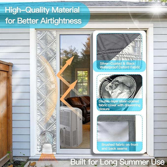 Sliding Door Ac Vent Kit, 98 Inch 3-Layer Seal - Image 5