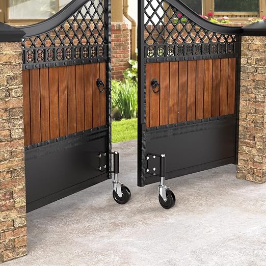 Ronlap Gate Caster Wheels for Wooden Gate, 220 Lbs, Upgraded 4 Inches | Heavy - Image 7