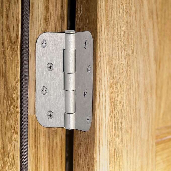 Design House Interior Door Hinge, Satin Nickel | 5/8" Radius, Traditional - Image 3