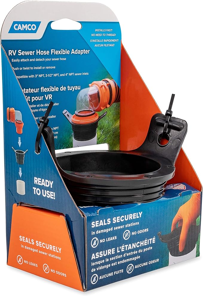 Camco 3-in-1 Flexible Sewer Hose Seal - Image 4