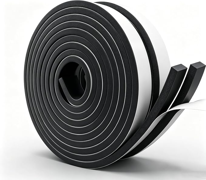 Closed Cell Foam Tape 1 inch Wide x 1/4 inch Thick, Single Sided Foam Strip by Unknown