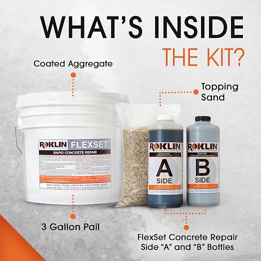 Roklin Systems Inc. FlexSet Rapid Concrete Repair Kit - Image 7