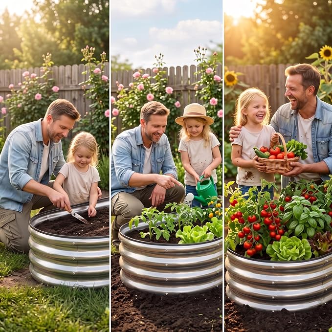 Galvanized Raised Garden Bed Outdoor - Image 6