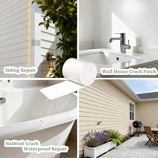 Vinyl Siding Repair Kit, Bathtub Repair Kit White Crack Hole Repair Siding - Image 4