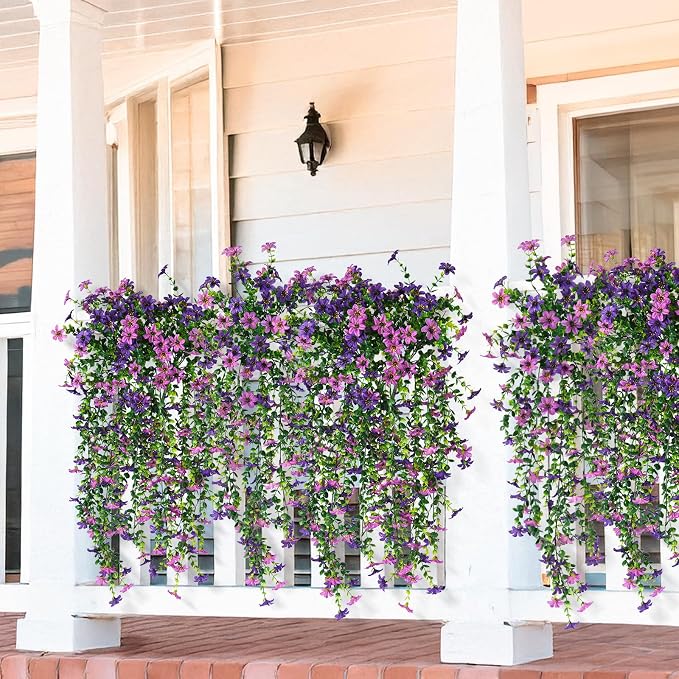 INQCMY Artificial Fake Hanging Flowers Plants - Image 4