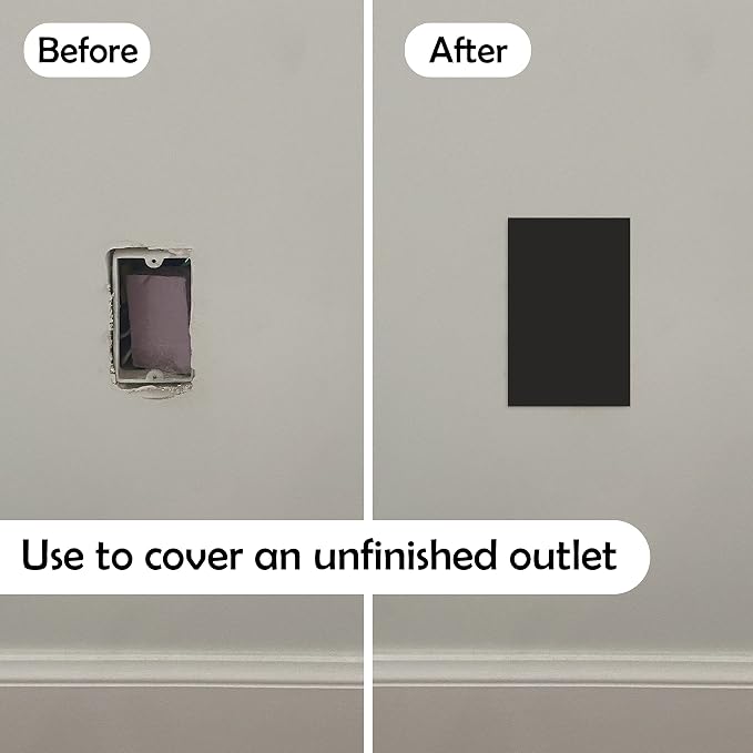 Rubber Bond Self-Adhesive Rubber Wall Outlet Cover Plate 5 Pack - Image 2