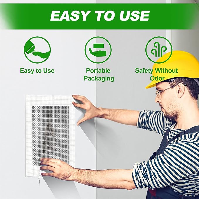 Drywall Repair Kit, 13 Piece Aluminum Wall Repair Patch Kit, 2/4/6/8 inch - Image 2