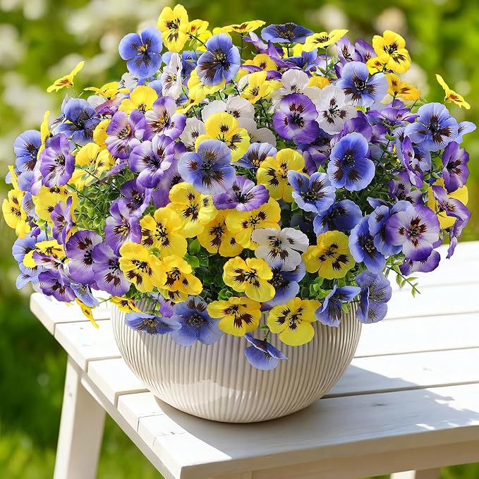 Alupssuc 24 Bundles Artificial Flowers UV Resistant - Image 4