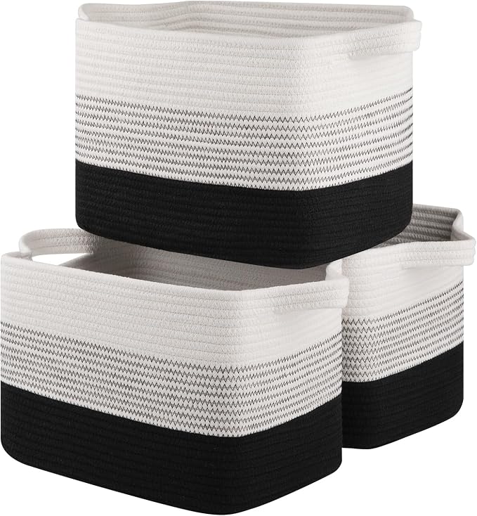 OIASKET Storage Basket for Organizing, Woven Baskets for Storage, Rectangle by OIASKET