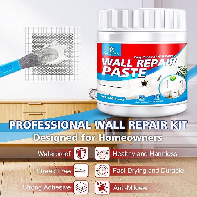 Drywall Repair Kit, 18oz Drywall Hole Patch Repair Kit Wall Patch Repair | - Image 2