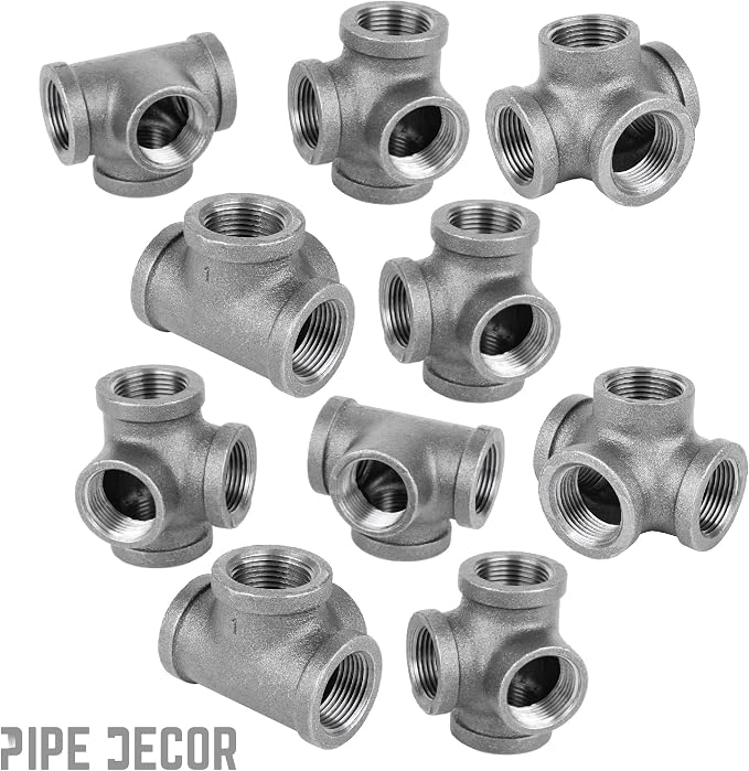 PIPE DECOR Side Outlet Tee Fitting, 3/4 Inch, DIY Furniture, and Standard 3/4 - Image 9