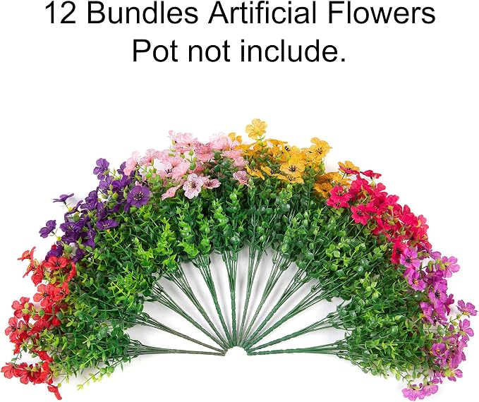 Artificial Flowers for Outdoor Indoor Garden Home Decoration, Faux Flower Daisy - Image 5