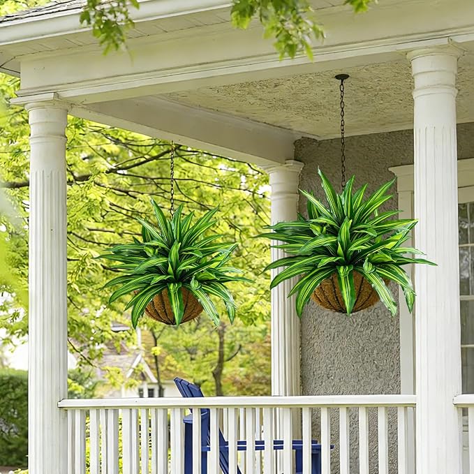 Fake Ferns, Faux Outdoor Plants UV Resistant, 3D Real Touch Fake Plants - Image 8
