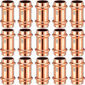 Therwen 15 Pcs Copper Pipe Press Fittings, 3/4 Inch Coupling by Therwen