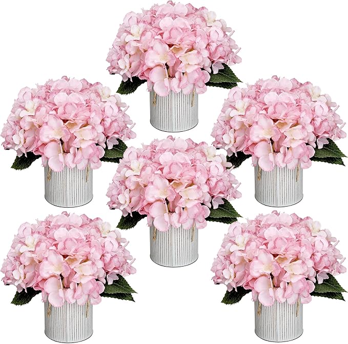 Pink Flower Table Centerpieces by DIYDOFUN