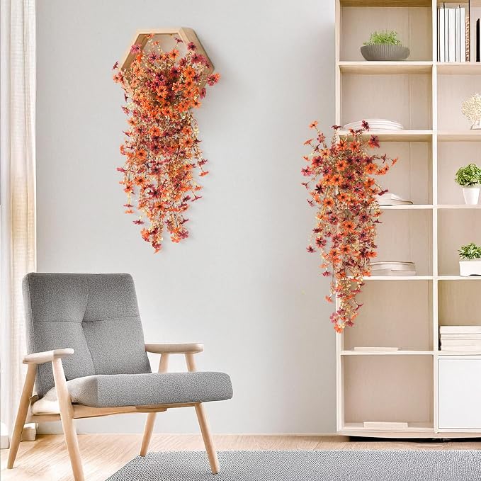 INQCMY Artificial Fake Hanging Flowers Plants - Image 5