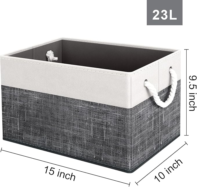 Storage Bins 8-Pack, Foldable Storage Baskets - Image 2