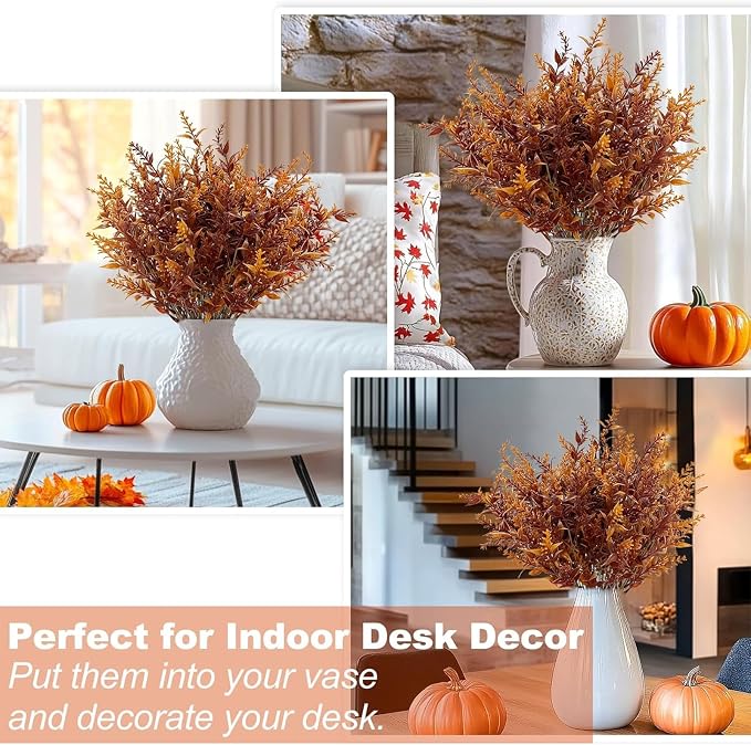 TURNMEON 20 Bundles Artificial Fall Flowers - Image 3