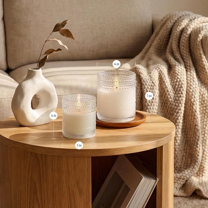 Dotted Glass Flameless Candles - Image 5