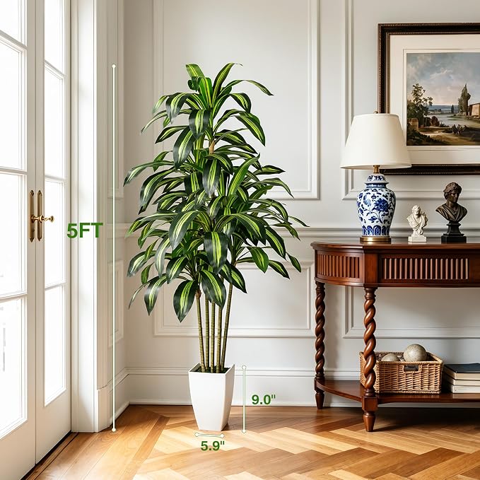 5FT Artificial Dracaena Fake Tree - Image 6
