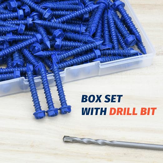 3/16" x 1-1/4" Concrete Screw Anchor, Cement or Stucco - Image 5