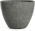 Lupo Tapered Indoor/Outdoor Planter, 37x28in Grey Stone by Cosapots