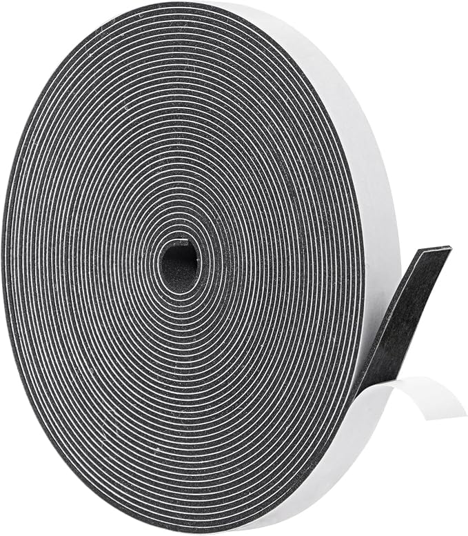 Yotache High Density Foam Tape Neoprene Weather Stripping 1/2" x1/16 | by yotache