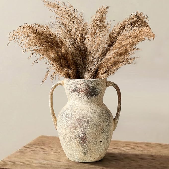Emotionally Grounded Vase, Vaseking Large Ceramic Rustic Vase - Image 4