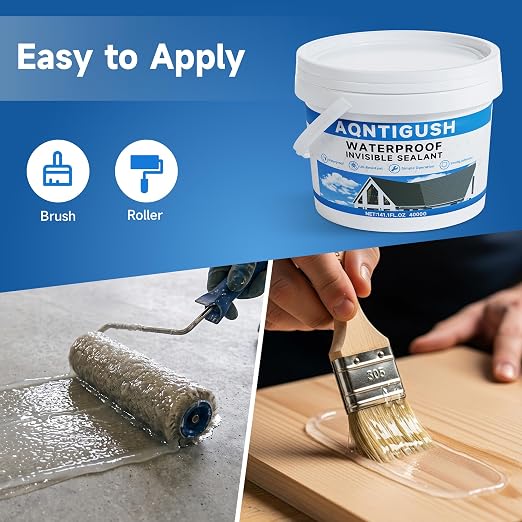 Transparent Waterproof Sealant 1Gallon, Bonds to roofs, concrete & wood - Image 8