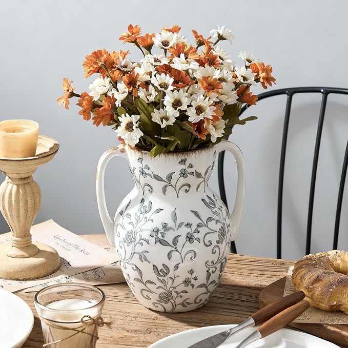 Emotionally Grounded Vase, Vaseking Large Ceramic Rustic Vase - Image 4