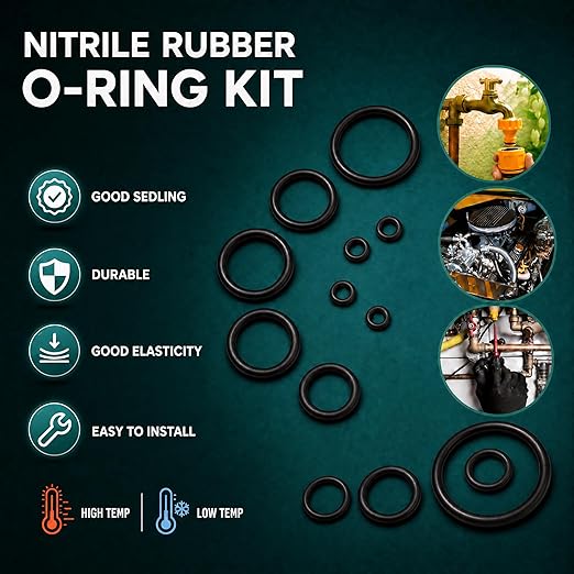 1030PCS Nitrile Rubber O-Ring Assortment Kit in 31 Sizes | Durable, Flexible - Image 6