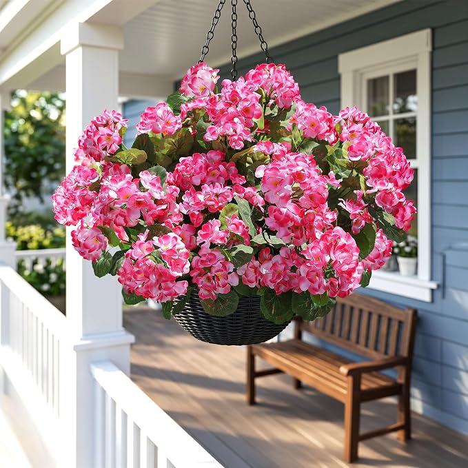 Artificial Geranium Fake Flowers - Image 4