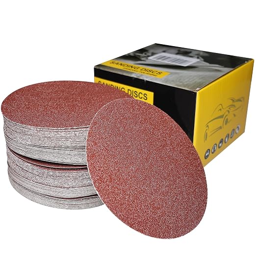 100 PCS 6" PSA Sanding Discs -20 Each of 60, Grit- 6 Inch Self Adhesive by SACKORANGE