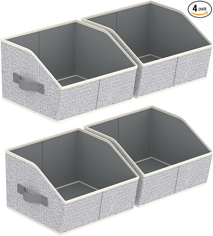 Storage Bins for Shelves by Homsorout