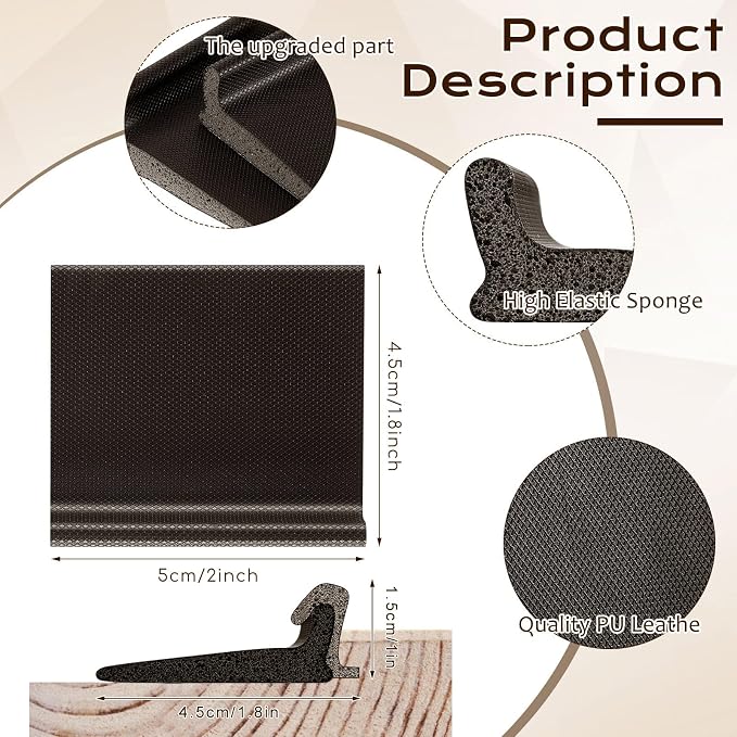 Pangda 25 Pcs Door Corner Seals, Self Adhesive, Frame Corner Seals, Peel and - Image 2