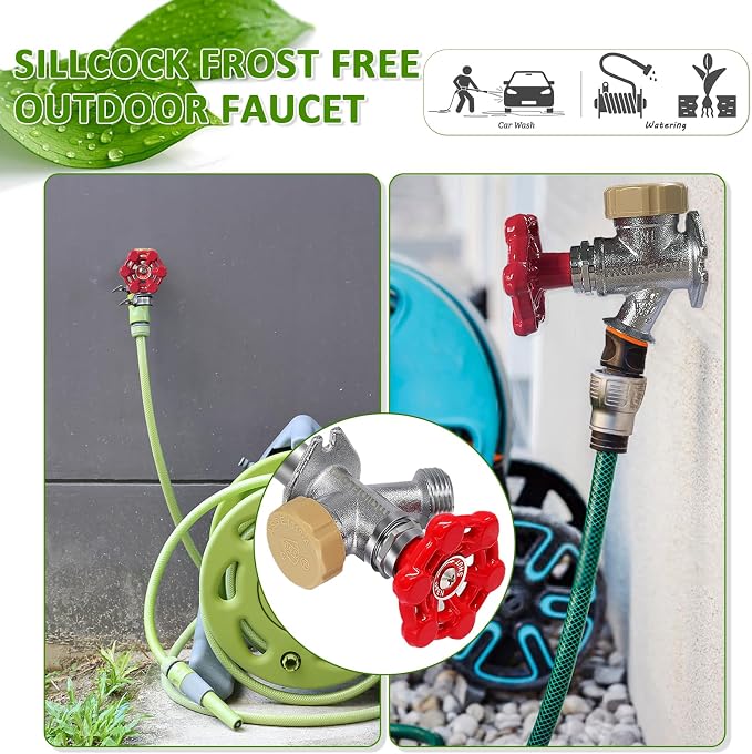 10 Inch Anti-Siphon Frost Free Sillcock Valve Multiturn 1/2 Inch NPT, 3/4 Inch - Image 6