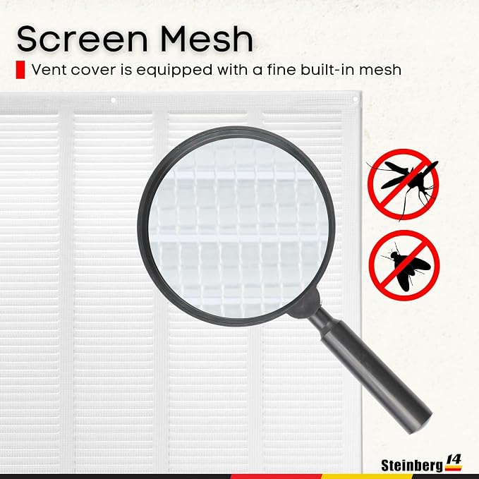 Steinberg14 White Vent Cover 18x18 - Image 3