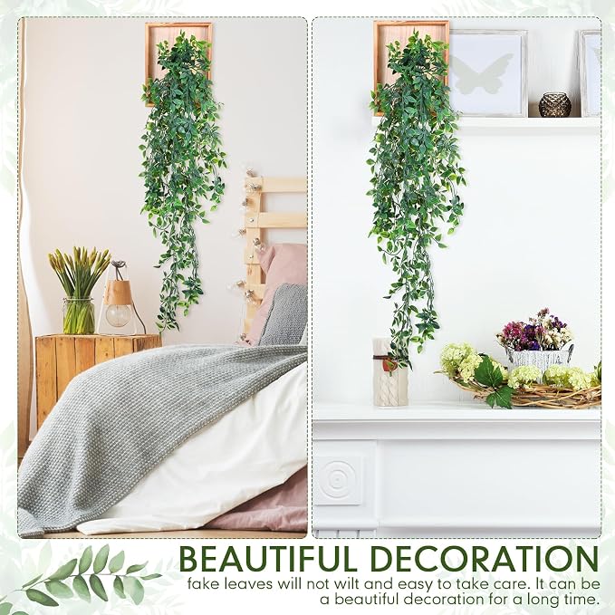 Briwooody 2 Pack Artificial Hanging Plants - Image 7
