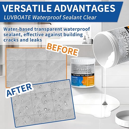 Liquid Waterproof Sealant 70oz Clear, Transparent Waterproof Coating | - Image 4