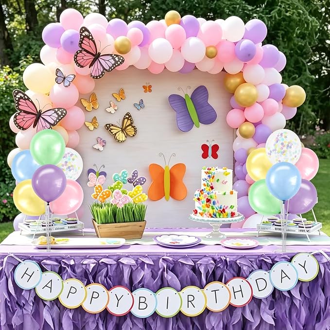 TONIFUL 4 Set Spring Macaron Balloon Stand Balloon Centerpieces - Image 5