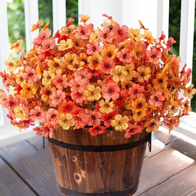Artificial Fall Flowers Faux Mums - Image 6