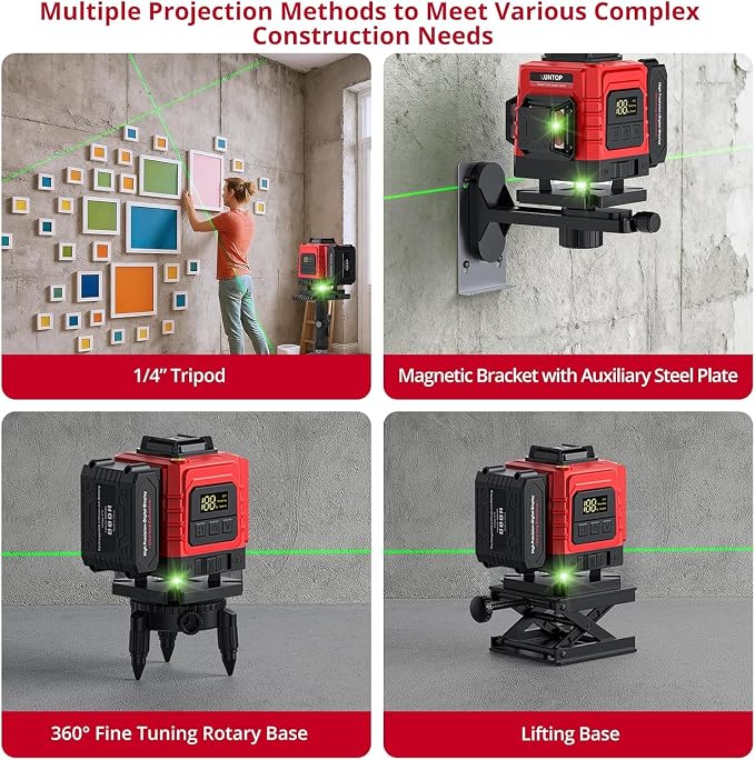 12 Line Laser Level 30M/98Ft Self Leveling Laser Level - Image 6