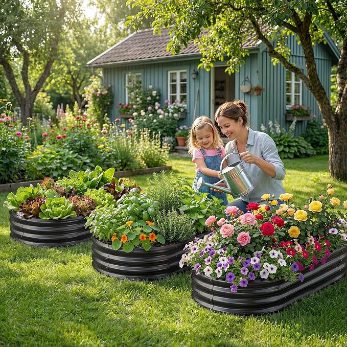 Land Guard Galvanized Raised Garden Bed Kit, Galvanized Planter Raised Garden - Image 7