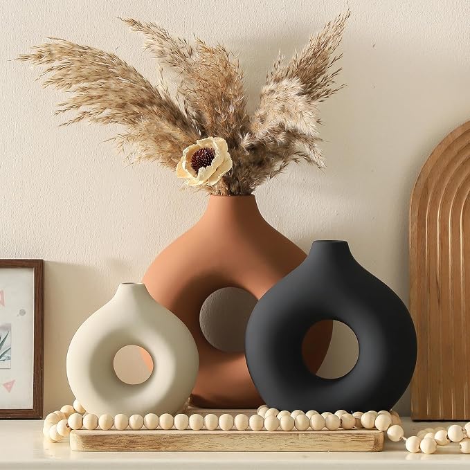 Vanselia Ceramic Vase Home Table Decor - Image 4