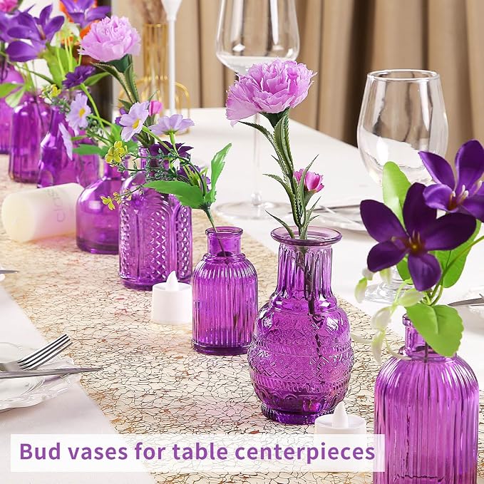 Mini Glass Bud Vases, Versatile Small Bud vases - Image 2