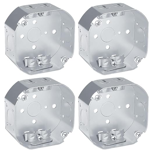 4” Welded Octagon Steel Electrical Box| 1-1/2" Deep Box by OhLectric