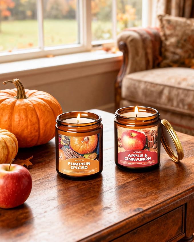 AOOVOO Fall Candles Set - Image 5