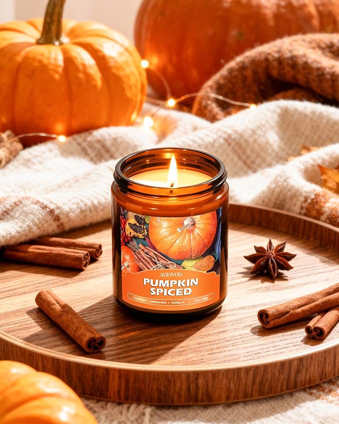 AOOVOO Fall Candles Set - Image 4