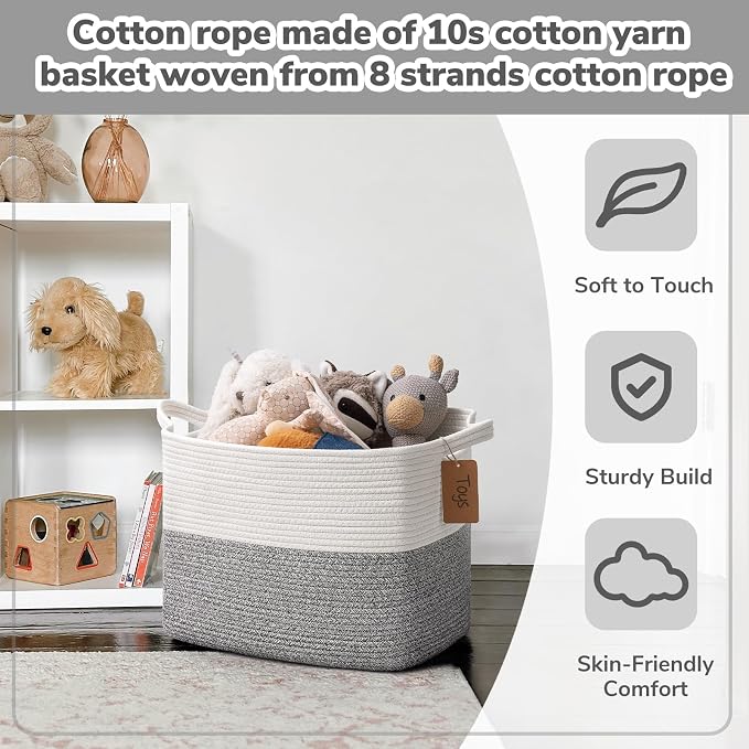 Goodpick 50L Large Woven Rope Storage Basket - Image 5